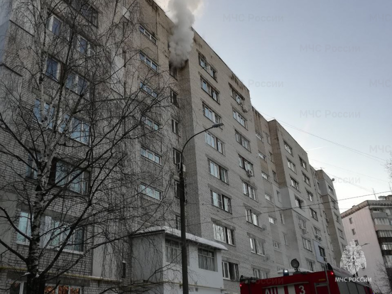 Пожарно-спасательные подразделения приняли участие в ликвидации пожара в г.о. г. Н.Новгород