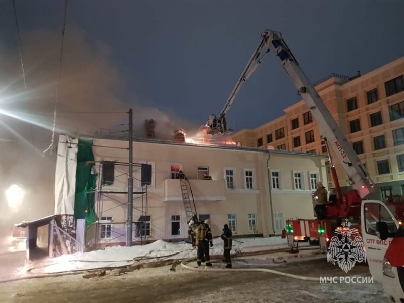 Пожарно-спасательные подразделения ликвидируют пожар в г.о. г. Н.Новгород