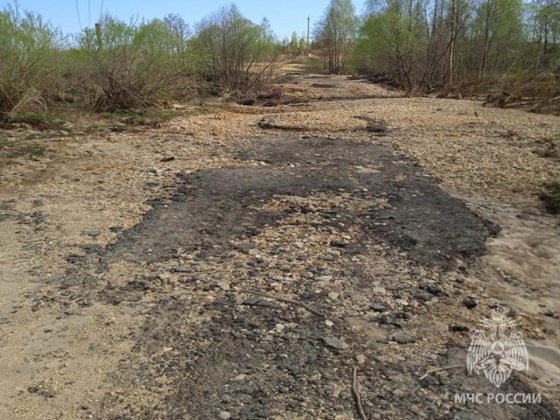 Освободились от воды участок автодороги в Починковском муниципальном округе