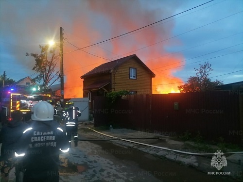 Пожарно-спасательные подразделения приняли участие в ликвидации пожара в г.о. г. Н.Новгород